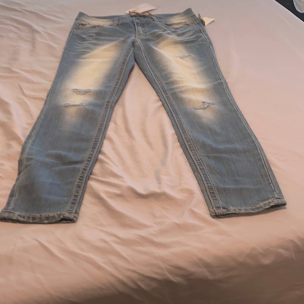 Brand new !!! Hollywood jeans with cuts